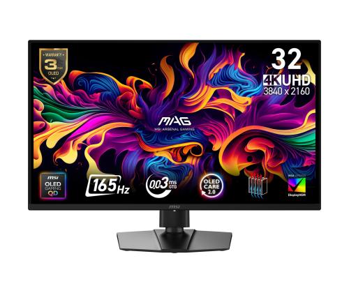 Monitor MSI 31.5 " 3840 x 2160 pixels 4K Ultra HD Native aspect ratio 16:9 QD-OLED Flat MAG322UPQD…