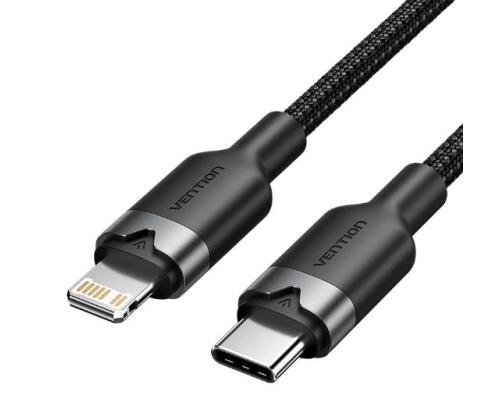 CABLE USB-C TO LIGHTNING/2M BLACK LALBH VENTION