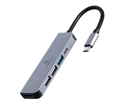 I/O ADAPTER USB-C TO HDMI/USB3/5IN1 A-CM-COMBO5-03 GEMBIRD
