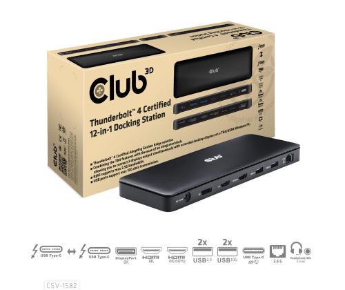 NB ACC DOCKING STATION 12IN1/THUNDERBOLT CSV-1582 CLUB3D