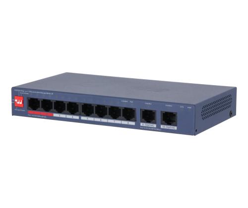 Switch DAHUA DH-CS4010-8ET2GT-110 Switch layer L2 8xRJ-45 ports RJ-45 Ports Type Fast Ethernet (10…