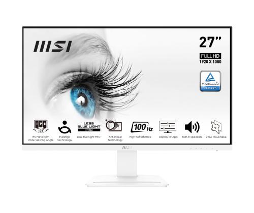 LCD Monitor MSI PRO MP273AW 27" Business Panel IPS 1920x1080 16:9 100Hz Matte 4 ms Speakers Tilt…