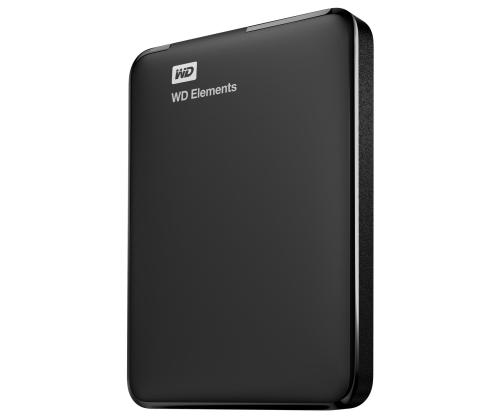 External HDD WESTERN DIGITAL Elements Portable 1TB USB 3.0 Colour Black WDBUZG0010BBK-WESN