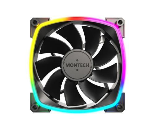 CASE FAN 120MM/RX120 PWM BLACK 3 IN 1 MONTECH