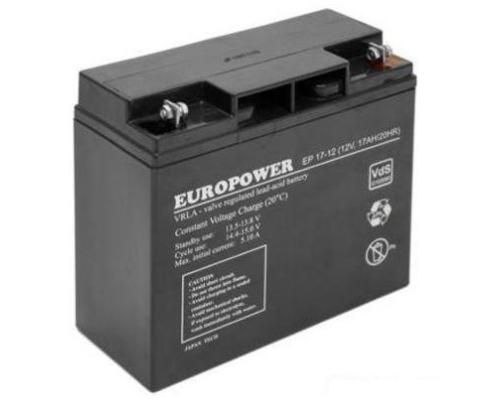 BATTERY 12V 17AH VRLA/EP17-12 EUROPOWER EMU