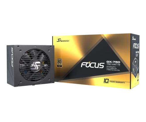 Power Supply SEASONIC FOCUS-GX-750-ATX31 750 Watts Efficiency 80 PLUS GOLD MTBF 100000 hours FOCUS…