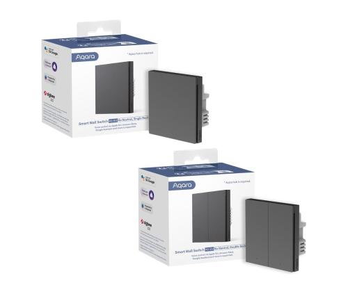 SMART HOME WIRED SWITCH SINGLE/GREY WS-EUK01-G AQARA