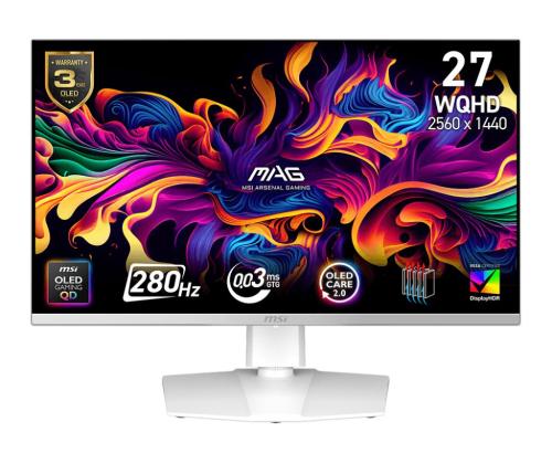 Monitor MSI 26.5 " 2560 x 1440 pixels Wide Quad HD Native aspect ratio 16:9 QD-OLED Flat…