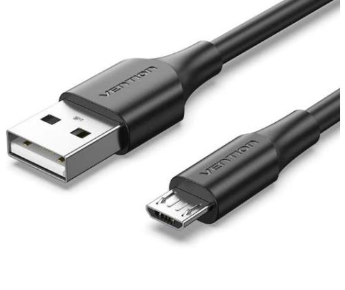 CABLE USB2.0 TO MICRO-B/0.25M BLACK CTIBC VENTION