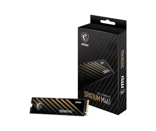 SSD MSI SPATIUM M461 1TB M.2 PCIE NVMe 3D NAND Write speed 3200 MBytes/sec Read speed 5000 MBytes…