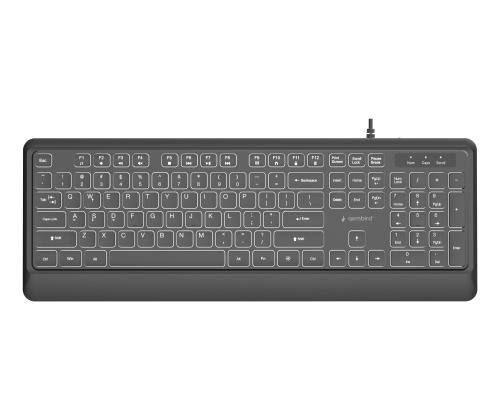 KEYBOARD MULTIMEDIA USB ENG/BLACK KB-UML-04 GEMBIRD