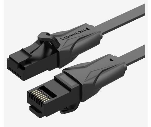 PATCH CABLE CAT.6 UTP/1M BLACK IBABF VENTION