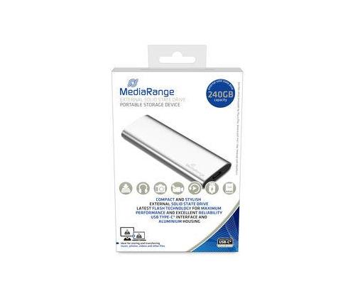 External SSD MEDIARANGE Read speed 450 MB/s Write speed 420 MB/s Form factor M.2 NVMe Yes  240 GB…