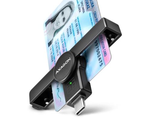 CARD READER POCKET SMARTCARD/USB-C CRE-SMPC AXAGON