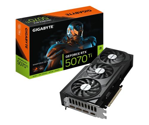Graphics Card GIGABYTE NVIDIA GeForce RTX 5070 Ti 2497 MHz 16 GB GDDR7 256 bit PCI Express 5.0…