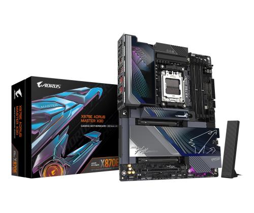 Mainboard GIGABYTE AMD X870E Socket AM5 ATX RAM DDR5-SDRAM 4xSlots Wi-Fi Yes Bluetooth Yes 5xNumber…