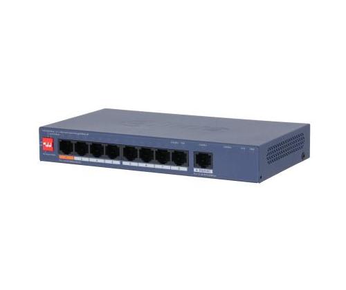Switch DAHUA CS4009-8ET1GT-60 Switch type Managed Switch layer L2 9xRJ-45 ports RJ-45 Ports Type…