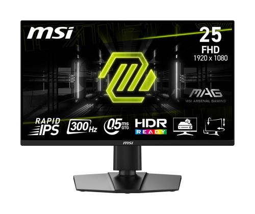 LCD Monitor MSI MAG 255PXF 24.5" Gaming Matte Panel IPS 1920x1080 16:9 300Hz 0.5 ms Speakers Colour…