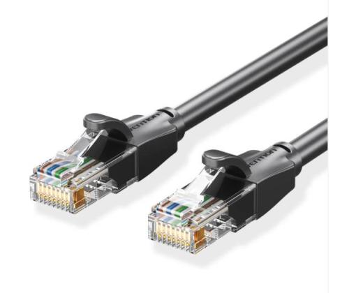 PATCH CABLE CAT.6 UTP/1.5M BLACK IBEBG VENTION