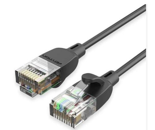 PATCH CABLE CAT.6A UTP/1M BLACK IBIBF VENTION