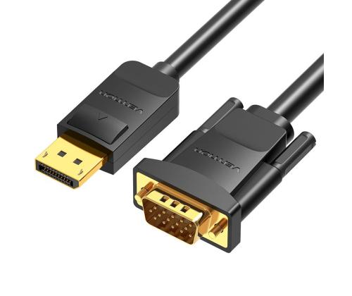 CABLE DP TO VGA 2M/BLACK HBLBH VENTION