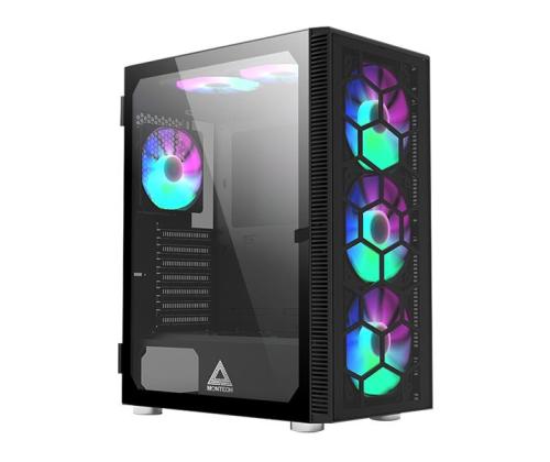 Case MONTECH X3 Glass MidiTower Not included Colour Black X3GLASS(B)