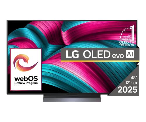 TV Set LG 48" OLED/4K/Smart 3840x2160 Wireless LAN Bluetooth webOS Black OLED48C51LA
