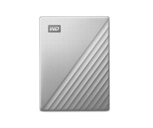 External HDD WESTERN DIGITAL My Passport Ultra 2TB USB 3.0 USB-C Colour Silver WDBC3C0020BSL-WESN