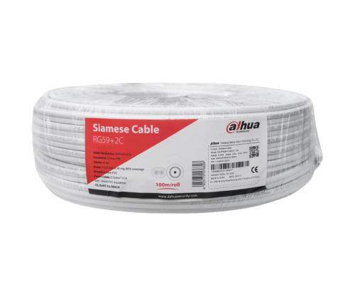 CABLE RG59 COAX+PWR 100M WHITE/PFM941I-RG59N/21-100-W DAHUA