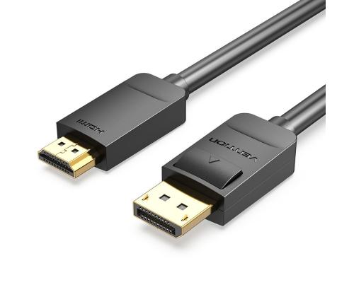 CABLE DP TO HDMI 2M/BLACK HADBH VENTION