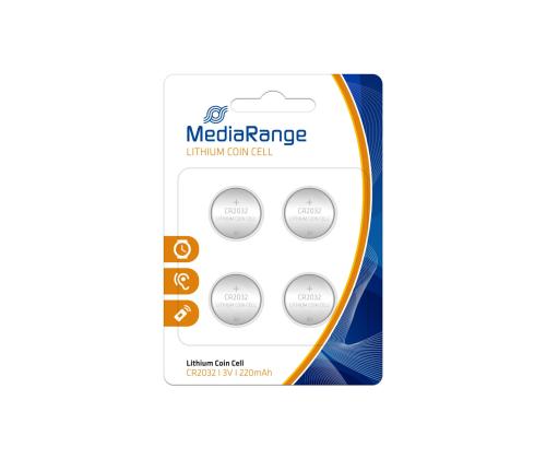 BATTERY LITHIUM CR2032 3V/4PCS MRBAT132 MEDIARANGE