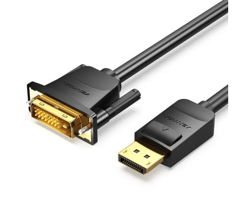 CABLE DP TO DVI 1M/BLACK HAFBF VENTION