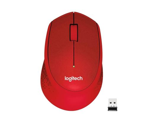 MOUSE USB OPTICAL WRL M330/SILENT RED 910-004911 LOGITECH