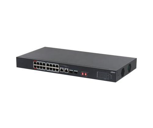 Switch DAHUA S3218-16ET-135 Switch type Unmanaged Switch layer L2 Rack mounting Yes Stackable Yes…