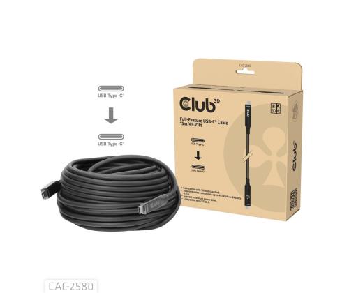 CABLE USB-C 15M/M/M CAC-2580 CLUB3D