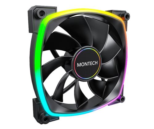 CASE FAN 140MM/RX140 PWM BLACK MONTECH