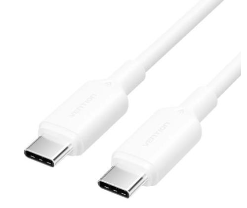 CABLE USB-C TO USB-C/1M WHITE TRCWF VENTION