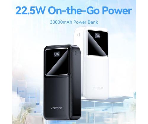POWER BANK USB 30000MAH 22.5W/BLACK FHMB0 VENTION