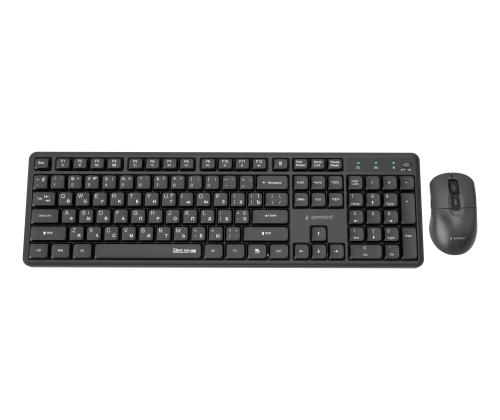 KEYBOARD +MOUSE WRL CYRILLIC/BLACK KBS-WMS-01-CYRL GEMBIRD