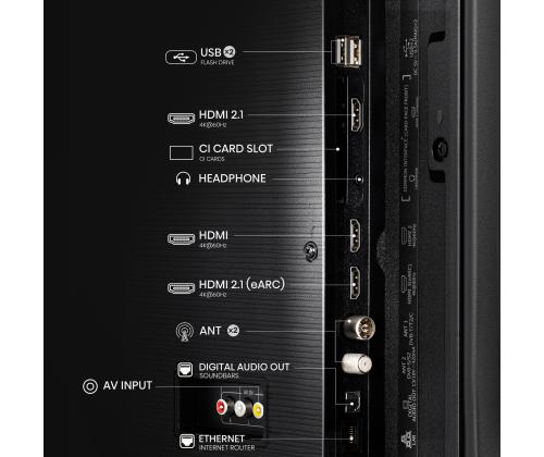 TV Set HISENSE 55 " 4K Ultra HD 3840 x 2160 pixels Flat 16:9 LED 55A6Q