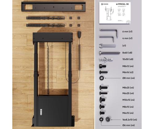 TV SET ACC FLOOR STAND /55-100/BLACK FPRO2L-30-B ONKRON
