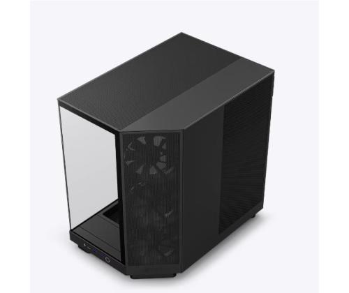 Case NZXT H6 Flow MidiTower Not included ATX MicroATX MiniITX Colour Black CC-H61FB-01
