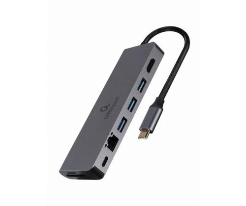 I/O ADAPTER USB-C TO HDMI/USB3/5IN1 A-CM-COMBO5-05 GEMBIRD