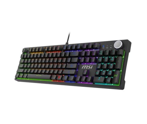 KEYBOARD GAMING BLACK US/FORGE GK310 RED MSI