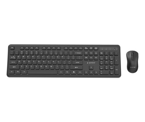 KEYBOARD +MOUSE WRL ENG/BK KBS-WPS-01 GEMBIRD