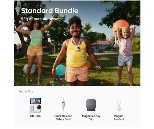 ACTION CAMERA GO ULTRA STAND./WHITE CINSABEA/WHITE INSTA360