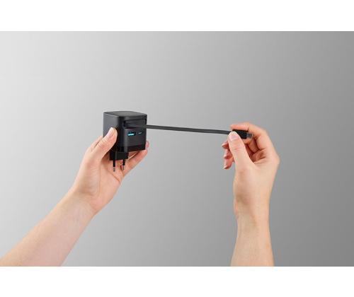 POWER ADAPTER 1XUSB-A/1XUSB-C/BLACK 7806522 INTENSO