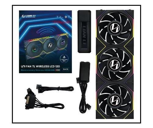 CASE FAN 120MM WRL 3PCS/G99.12RTLLCD1W3B.00 LIAN LI