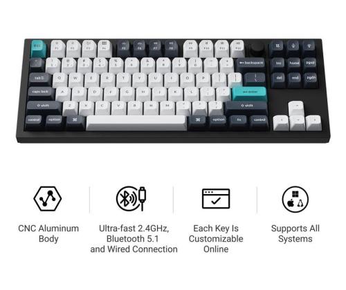 KEYBOARD WRL Q3 MAX RGB/CARBON BLACK Q3M-M4 KEYCHRON