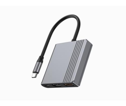 I/O ADAPTER USB-C TO HDMI/USB3/3IN1 A-CM-COMBO3-05 GEMBIRD